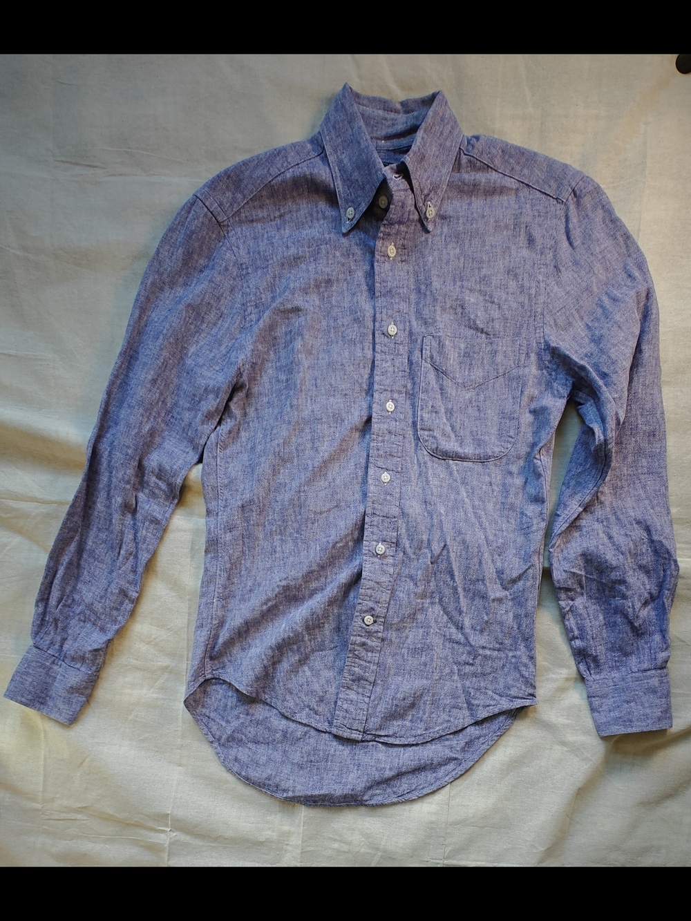 Gitman Bros Vintage Linen Blend Shirt XS